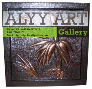 relief tembaga daun 1