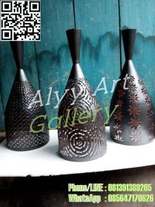 lampu gantung tembaga ukiran