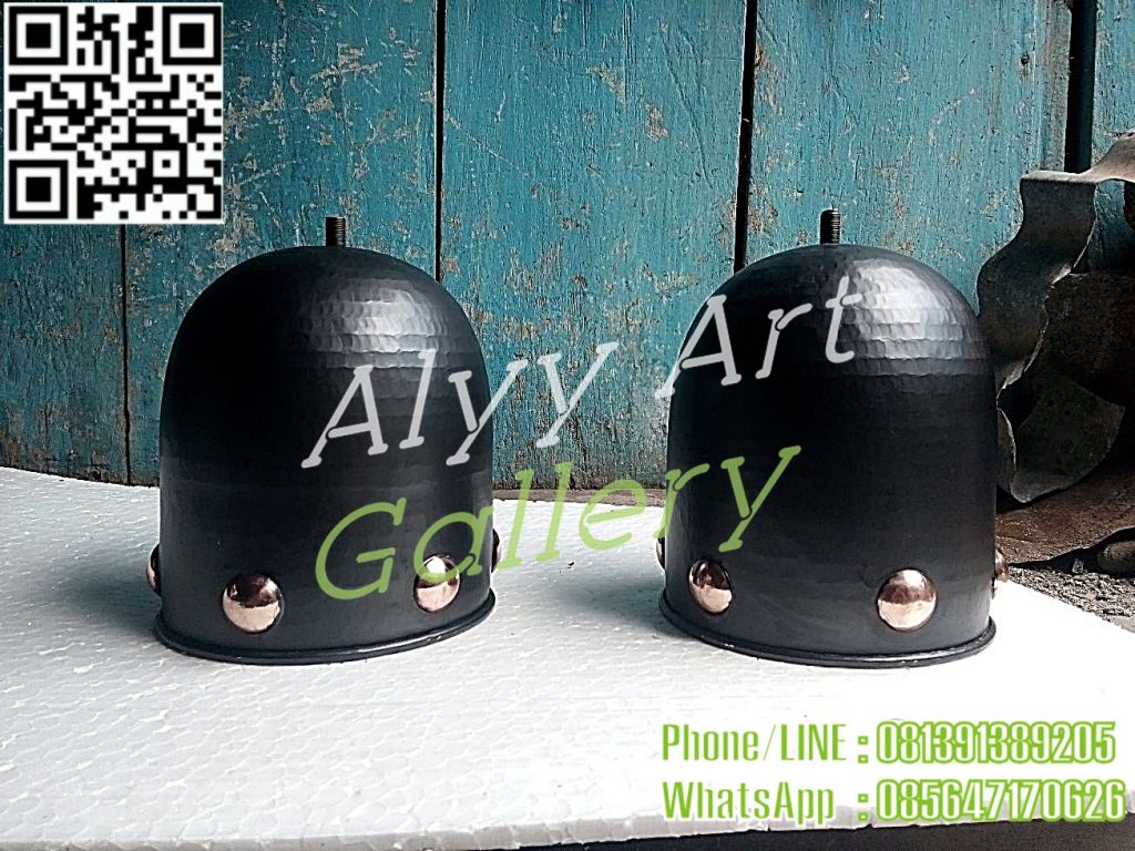 kerajinan lampu gantung tembaga hitam