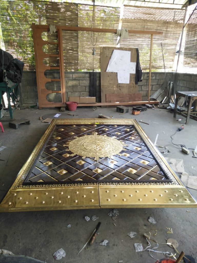 hiasan masjid tembaga dan kuningan custom by ally art