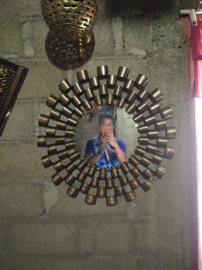 cermin tembaga dan kuningan